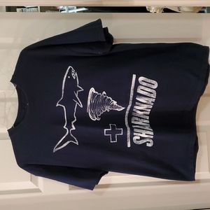 Sharknado T-shirt, Size XL, Navy Blue